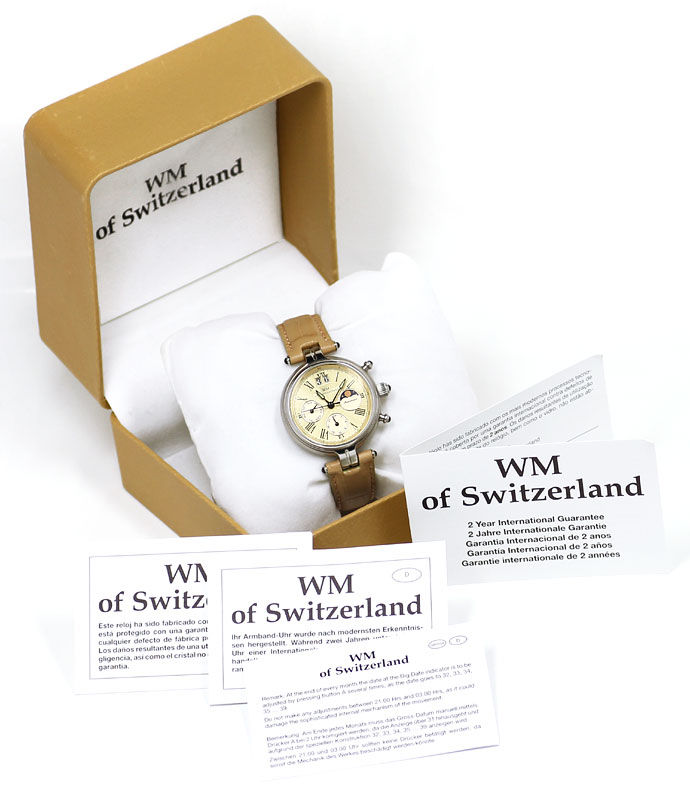 Foto 5 - WM of Switzerland Uhr mit Mondphase Großdatum Wochentag, R7915