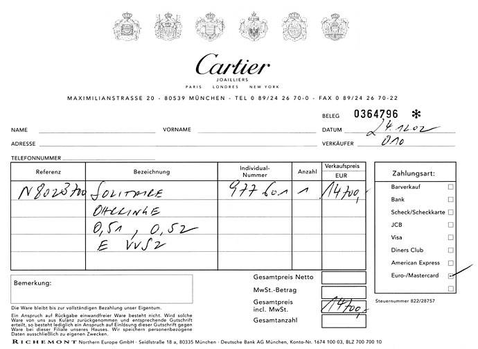 Foto 3 - Original Cartier Ohrstecker 2 Halbkaräter GIA in Platin, S9584
