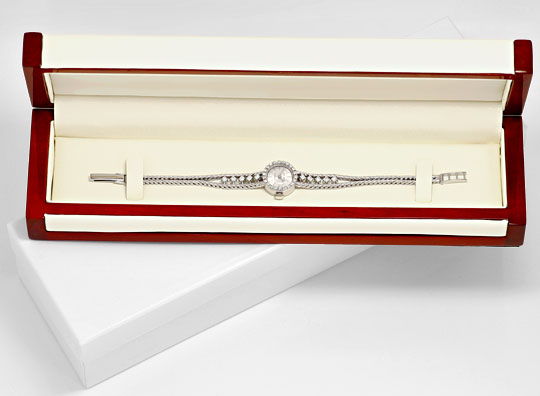 Foto 5 - Nivada Damenuhr Weißgold-Diamanten auf Armband und Uhr, U2136